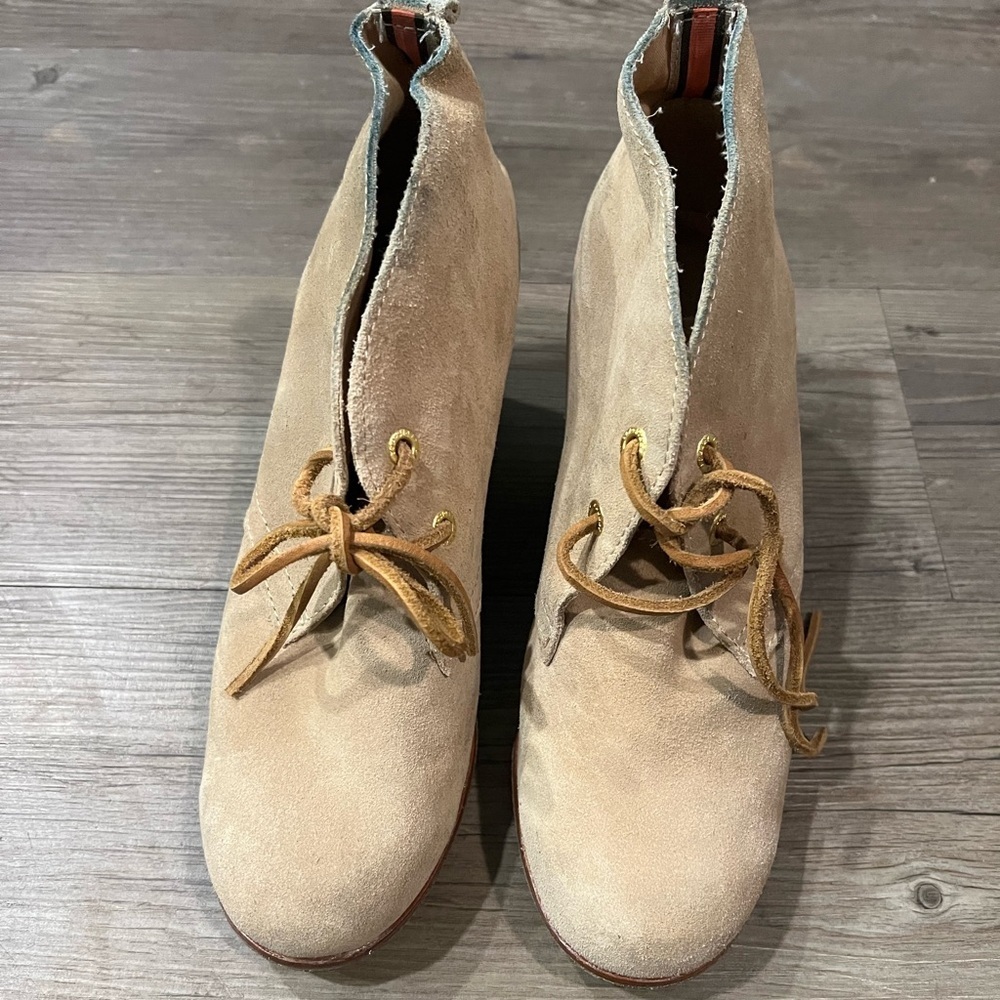 Sperry leather wedges